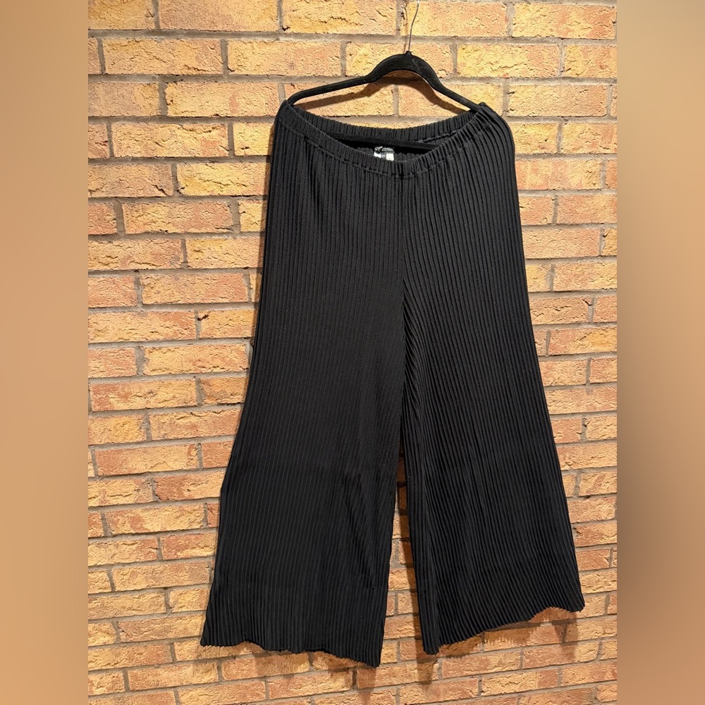 EO Design Black Merino Wool Pants
